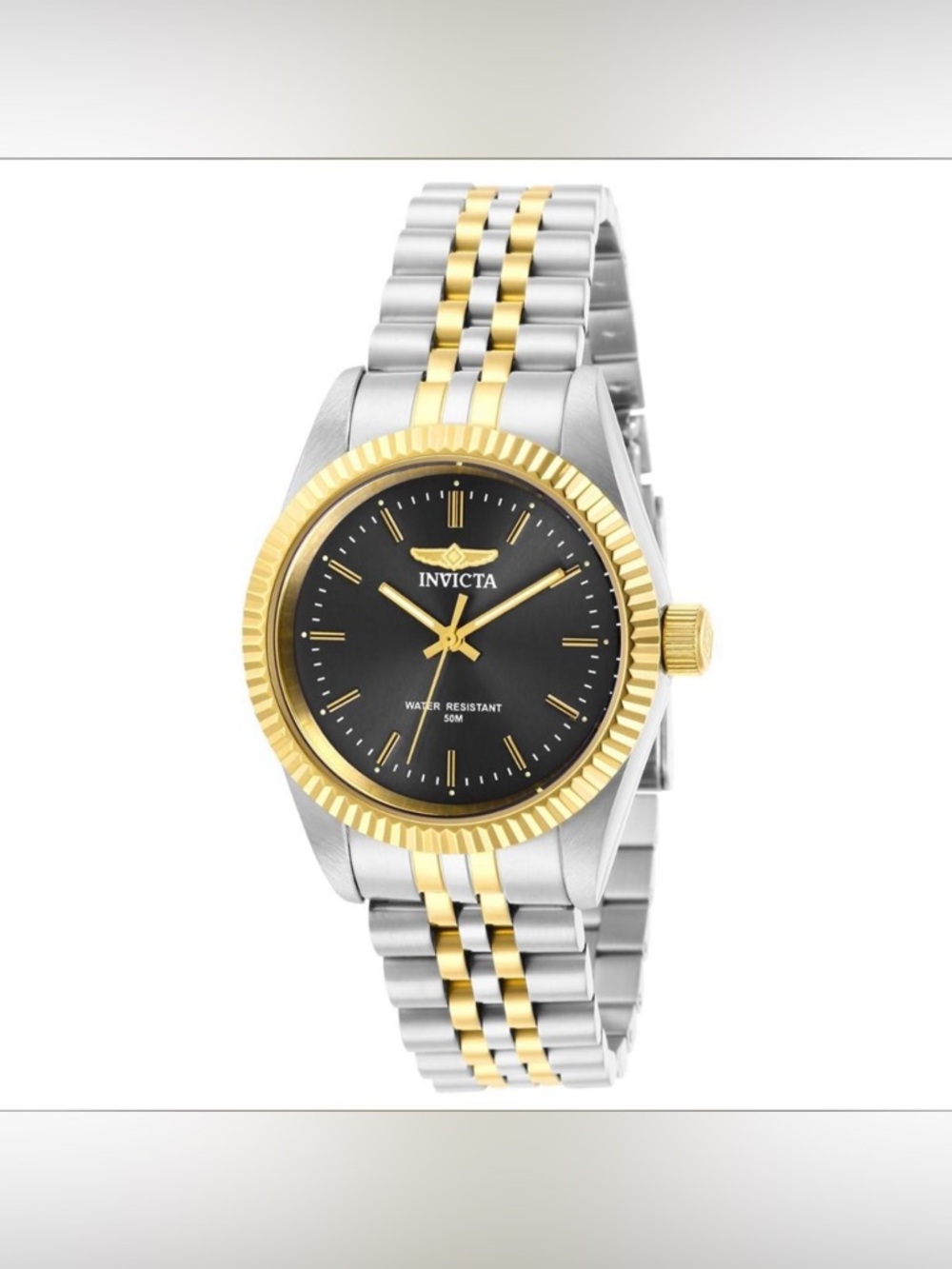 Invicta Specialty Women’s Steel-Gold Watch 36mm with Black Dial (29400)